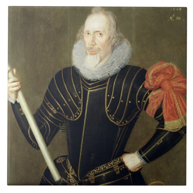 Retrato de um homem, 1593 (óleo no painel) (Frente)