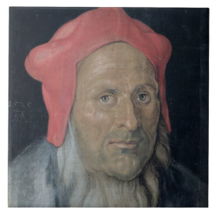 Retrato de um homem farpado em Red Hat, 1520 (óle