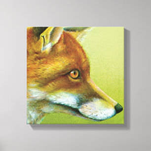 Retrato de um impressão das canvas da raposa