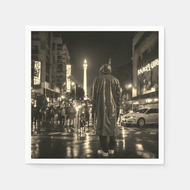 retrato de um negro no guardanapo de papel de capa (Frente)