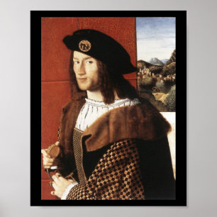 Retrato de um poster do cavalheiro