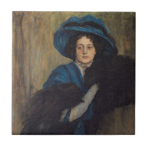 Retrato de uma dama em azul (Raimundo de Madrazo)