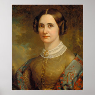 Retrato de uma dama - Poster de arte norte-america