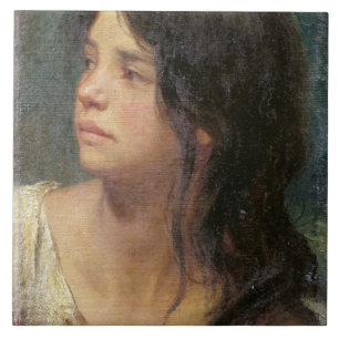 Retrato de uma menina de cabelo escuro, 1867