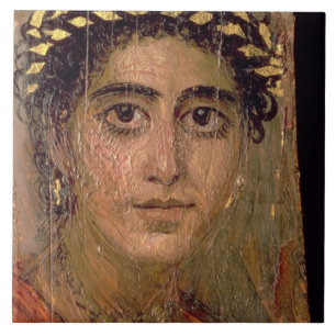 Retrato de uma mulher, de Fayum, Romano-Egípcio,