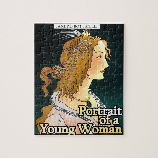 Retrato de uma Quebra-cabeça de mulher (Vertical)