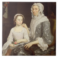 Retrato de uma senhora idosa e de uma rapariga