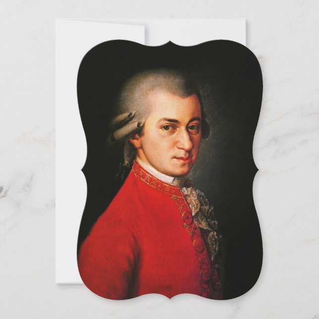 Retrato de Wolfgang Amadeus Mozart (Frente)