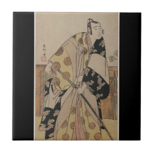 Retrato detalhado de um samurai cerca dos 1700s