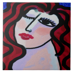 Retrato digital Abstrato de uma mulher