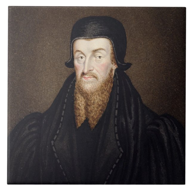 Retrato do arcebispo de Edmund Grindal (c.1519-83) (Frente)