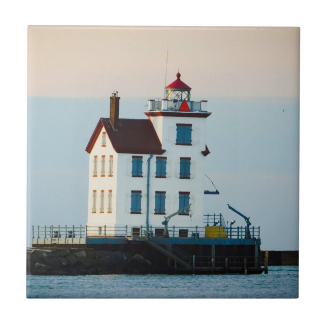 Retrato do Lago Erie Lighthouse (Frente)