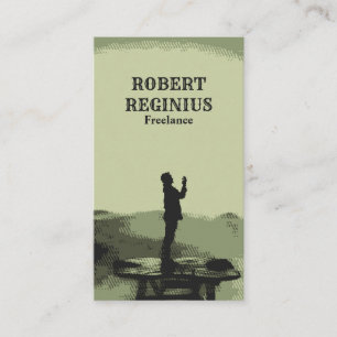 retrato do nascer do sol cartão de visita lux de 8