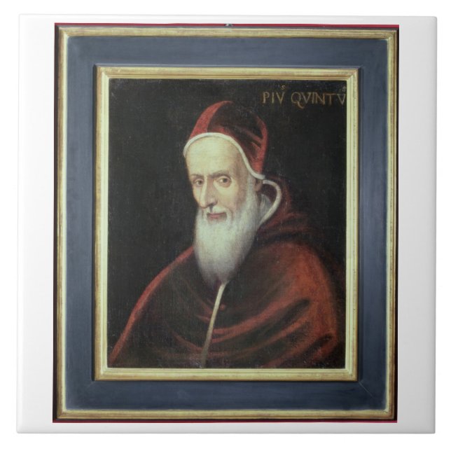 Retrato do papa Pius V (1504-72) (óleo em canvas) (Frente)