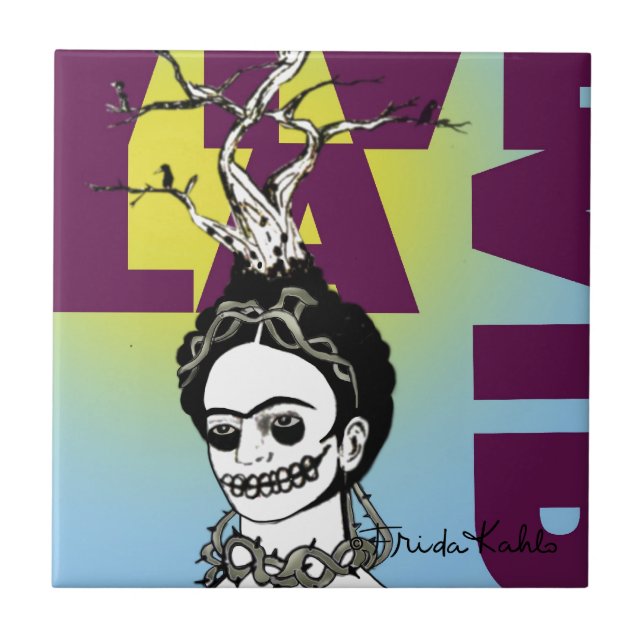 Retrato do pop art de Frida Kahlo (Frente)