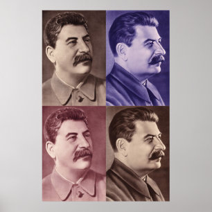 Retrato do poster de Josef Stalin