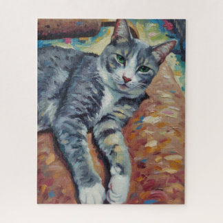 Retrato do Quebra-Cabeça do Gato