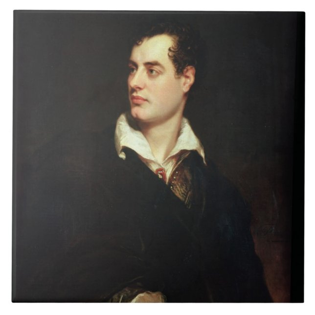 Retrato do senhor Byron (1788-1824) (óleo em (Frente)