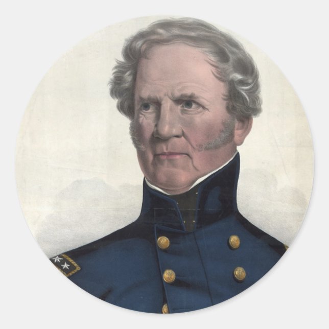 Retrato dos adesivos Winfield Scott (Frente)