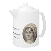 Retrato e citações de Jane Austen… nada mas chá