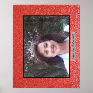 Retrato feito sob encomenda do poster do brilho da