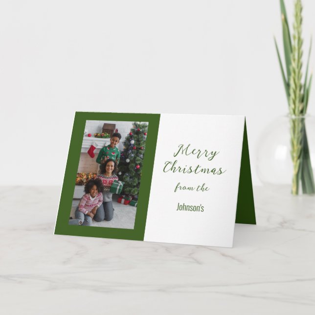 Retrato Feliz Natal, Cartão Dobrado 13 cm x 18 cm (Frente)