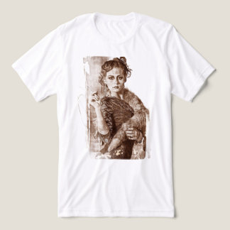 Retrato Feminino Clássico da Renascença Vintage Fi
