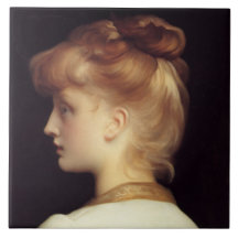 Retrato feminino de trás (por Frederic Leighton)