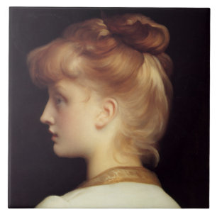 Retrato feminino de trás (por Frederic Leighton)
