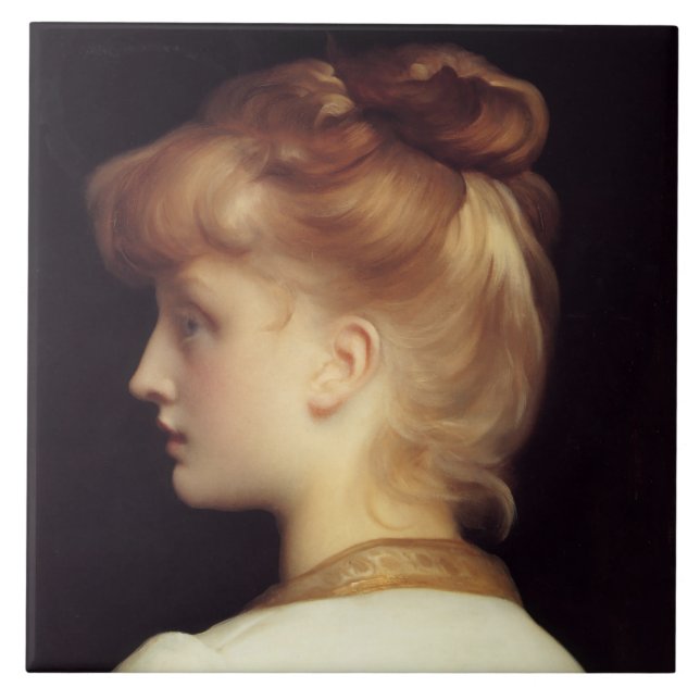 Retrato feminino de trás (por Frederic Leighton) (Frente)