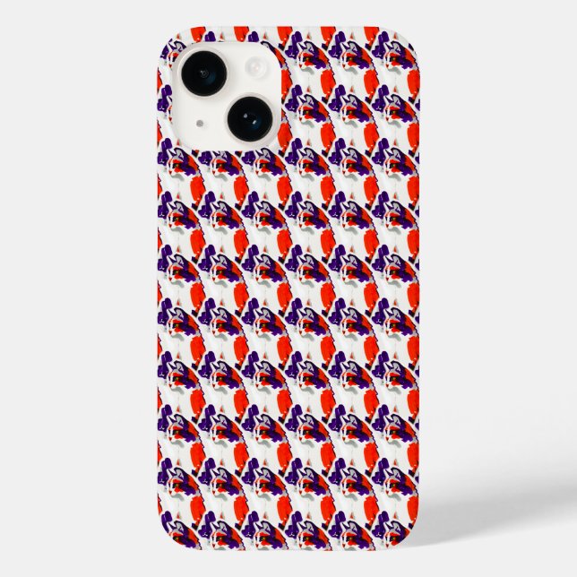 Retrato Gato - Arte Gráfica Negrito Laranja e Viol (Verso)