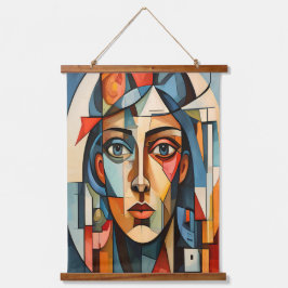 Retrato Geométrico Cubista Moderno