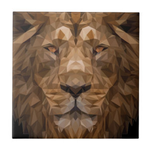 Retrato Geométrico Lion