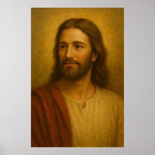 Retrato Jesus Cristo nº 2™ LDS Wall Art Poster (Frente)