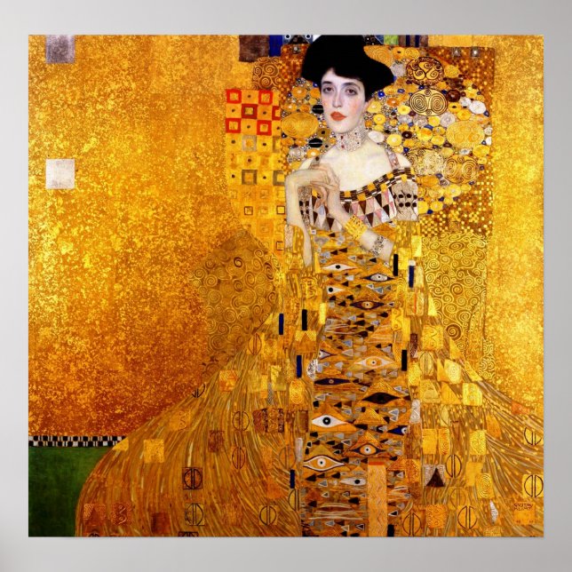 Retrato Klimt de Adele Bloch-Bauer Poster (Frente)