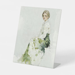 Retrato Minimalista em Aquarela