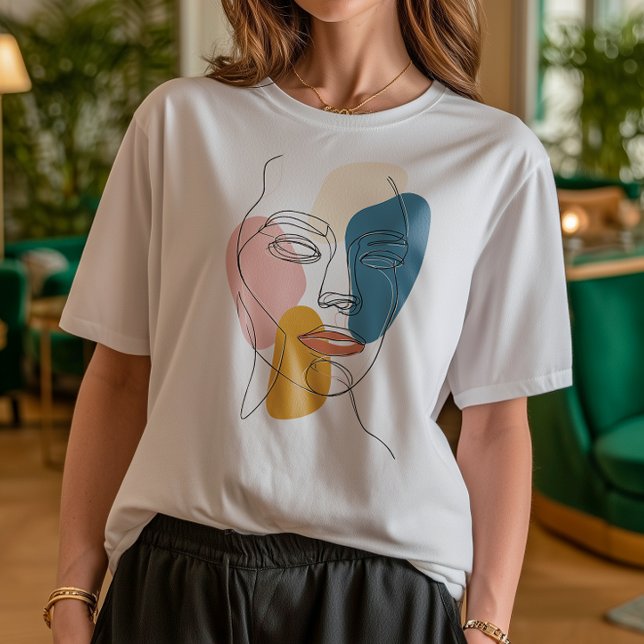 Retrato mínimo com Abstrato de face Retrato com um (Criador carregado)