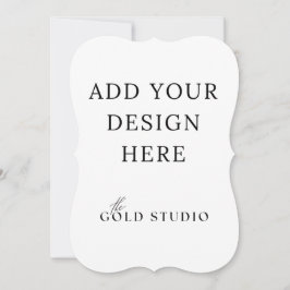 Retrato Modelo de Convite Duplo 5 x 7