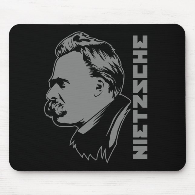 Retrato Mousepad de Frederich Nietzsche (Frente)