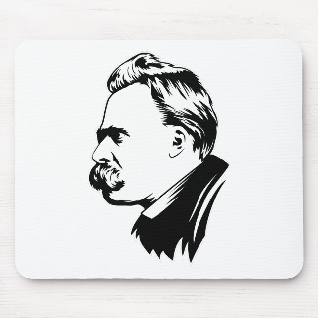 Retrato Mousepad de Frederich Nietzsche (Frente)