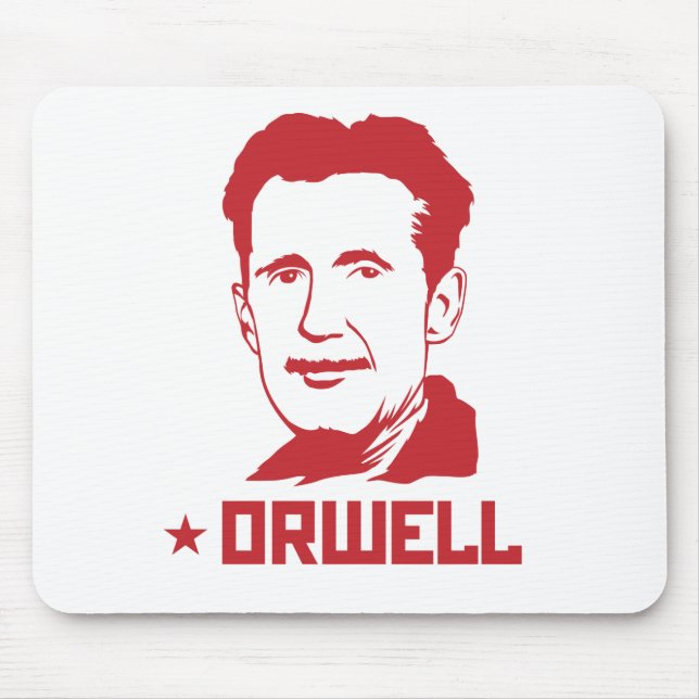 Retrato Mousepad de George Orwell (Frente)