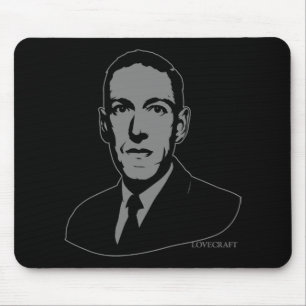 Retrato Mousepad de HP Lovecraft