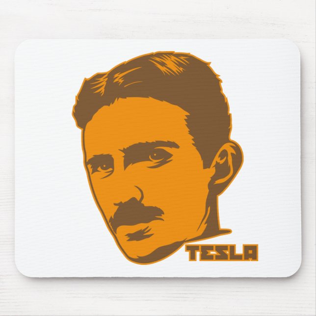 Retrato Mousepad de Nikola Tesla (Frente)