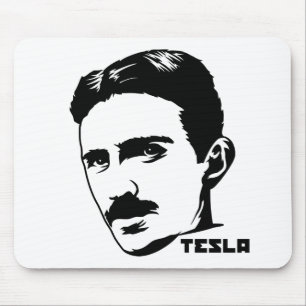 Retrato Mousepad de Nikola Tesla