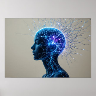 Retrato Neural Poster Wall Art