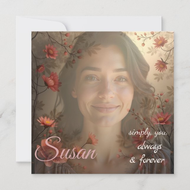 Retrato Personalizado para Ela – Presente de Foto  (Frente)