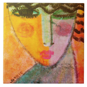 Retrato piscar os olhos Abstrato de uma Mulher