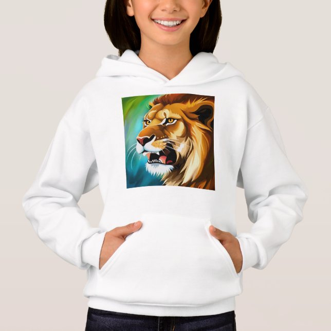 Retrato Posicionado Do Lion De Raiva-57566 (Frente)