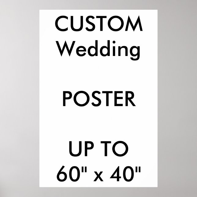 Retrato Poster THICK personalizado de 32" x 48" (Frente)