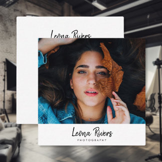 Retrato QR Code Cartão de visita do Fotógrafo